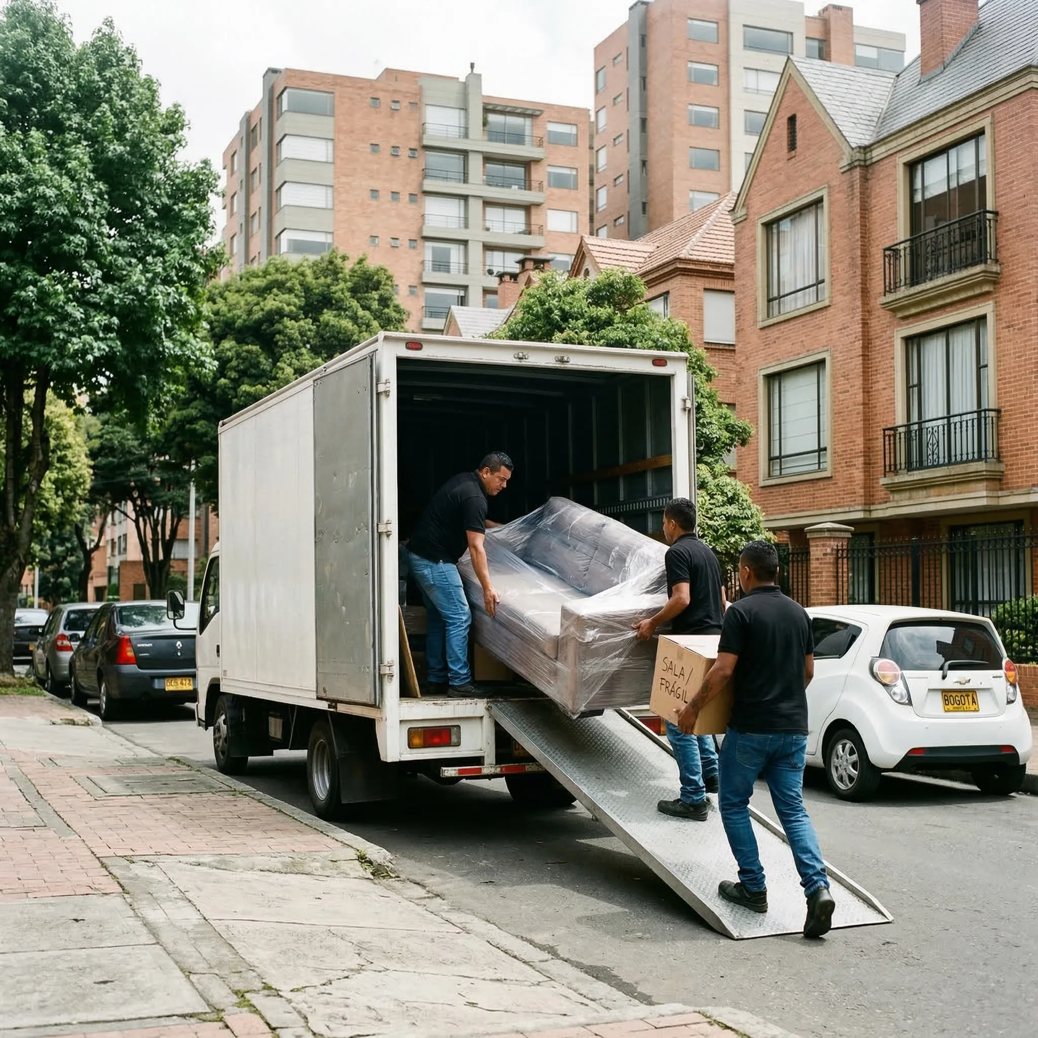 Mudanzas locales y nacionales desde Bogotá con camión profesional
